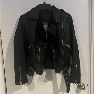 All Saints Black Leather Jacket